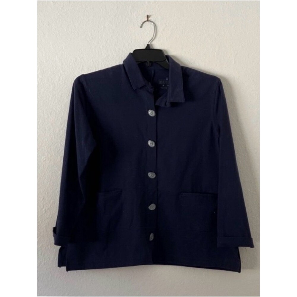Blue Neon Buddha Top Jacket